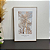 Quadro decorativo Natureza. Medida 50x60cm cada Canvas com moldura filete madeira clara. - Imagem 1