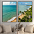 Nordeste - Conjunto de 2 Quadros Decorativos Praia e Mar. Coleção Assinada: Giovanna Gogosz - Imagem 1