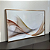 Quadro decorativo Abstrato 1,20x0,80. Impressão fotográfica, com vidro e moldura madeira metalizada. - Imagem 1