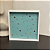 Quadro decorativo Azuleijo personalizado. Medida 17x17cm moldura filete madeira branca. - Imagem 1