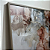 Quadro decorativo Abstrato Delicado colorido. Medida 1,20x0,80cm. Impressão fotográfica, com vidro e moldura madeira nude. - Imagem 3