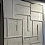 Quadro Decorativo Minimalista Textured White 0,80x1,10cm com moldura madeira preta. - Imagem 2