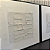 Conjunto 2 Quadros Decorativos Maxi Textured White 50x50cm cada com moldura madeira preta. - Imagem 4