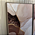 Conjunto com 2 quadros decorativos Abstrato Medida 45x70cm cada Canvas com moldura filete cappuccino. - Imagem 3