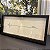 Quadro Decorativo Bordado Batida do Amor. Medida 40x25 cada moldura preta, espaçador e vidro. - Imagem 1