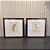 Conjunto 2 quadros Decorativo Bordado 25x25, com moldura dourada, vidro incolor e paspatur. - Imagem 1
