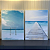 Conjunto com 2 quadros Mar Azul - medida 60x80cm cada. Impresso em Canvas com moldura filete branca. - Imagem 1