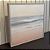 Quadro Decorativo Mar - 30x30m impressão em canvas fineart com moldura filete nude. - Imagem 2