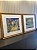 Conjunto com 2 quadros decorativos Pintura Monet com paspatur branco e moldura clássica dourada. Medida 70x70cm cada - Imagem 2