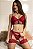 CONJUNTO SEM BOJO COM CINTA LIGAS E CALCINHA  Ref.: 02603 VERMELHO - Imagem 4
