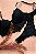 CONJUNTO COM BOJO EM RENDA E DETALHE BICO EM V DE RENDA  PRETO Ref.: 0250 - Imagem 1