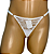 CALCINHA FIO COM REGULAGEM  DE RENDA  (COR: BRANCA) Ref.: 1350 - Imagem 1
