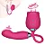 ESTIMULADOR DUPLO VIBRADOR + SUGADOR  EM FORMATO DE FLOR  MLVS8439 - Imagem 4