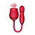 ESTIMULADOR DUPLO VIBRADOR + SUGADOR  EM FORMATO DE FLOR  MLVS8439 - Imagem 2