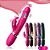 VIBRADOR DUPLO COM ESTIMULADOR HABBIT REGARREGAVEL 10 MODOS DE VIBRAÇOES COR ROSA MLVE4233 - Imagem 1
