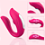 VIBRADOR DE CASAL LOVE COM ESTIMULADOR DE CLITORIS COM TECNOLOGIA VIBROAR  RECARREGAVEL COM CONTROLE REMOTO MLVO4523 - Imagem 4