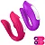VIBRADOR DE CASAL LOVE COM ESTIMULADOR DE CLITORIS COM TECNOLOGIA VIBROAR  RECARREGAVEL COM CONTROLE REMOTO MLVO4523 - Imagem 1