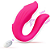 VIBRADOR DE CASAL LOVE COM ESTIMULADOR DE CLITORIS COM TECNOLOGIA VIBROAR  RECARREGAVEL COM CONTROLE REMOTO MLVO4523 - Imagem 3