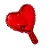BALÕES DO AMOR FORMATO CORAÇÃO 4un- Vermelho - Imagem 2