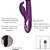 DELÍRIO SUPER VIBRADOR PONTO G COM ESTIMULADOR RABBIT RECARREGÁVEL 10 MODOS DE VIBRAÇÕES COR PRETO MVE6248 - Imagem 2