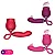 VELLORA VIBRADOR ESTIMULADOR CLITORIANO EM FORMATO FLOR E CAPSULA VIBRATORIA  MLVO8439 RECARREGAVEL - Imagem 2