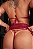 A SUA ESPERA FANTASIA SENSUAL TOP SEM BOJO CALCINHA FIO E SAIA E CINTA LIGA EMBUTIDA Ref.: 03111 COR DESEJO - Imagem 4