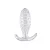 PLUG ANAL CONICO COM TEXTURA DE BOLINHAS 12X4CM - Imagem 1