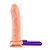 Prótese com Vibrador e Ventosa Fogo da paixão 18x4,5 cm Hot Flowers - Imagem 1