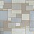 Papel de Parede Patchwork - Cinza e Bege - Imagem 1