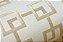 Papel de Parede Bege com Desenhos Geométricos Dourado (toque de Glitter) - Imagem 2