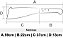 Facão para corte de cana 14 polegadas com cabo curto de 22cm - Imagem 3