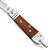 Canivete Rog Inox com Cabo Alum/Mad 2 3/8"​e Bainha de Couro - Imagem 4