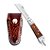 Canivete Rog Inox com Cabo Alum/Mad 2 3/8"​e Bainha de Couro - Imagem 1