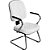 Cadeira Diretor Branca com Costura Preta para Recepções e Clínicas PD03-W - Pethiflex - Imagem 1