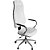 Cadeira Presidente Branca com Costura Preta para Escritório e Clínicas PP01-2-W - Pethiflex - Imagem 1