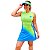 VESTIDO BEACH TENNIS COM  SHORT   INVICTO SPORT - Imagem 1