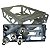 RACK WITH BACKPLATE / SUPORTE COM PLACA TRAZEIRA - GNS 400 / GNS 430 - GARMIN (P/N 115-00243-00) - Imagem 1