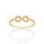 ANEL SKINNY INFINITO BANHADO A OURO 18K - Imagem 1