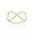 ANEL INFINITO BANHADO A OURO 18K - Imagem 1