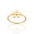 ANEL SKINNY FLOR BANHADO A OURO 18K - Imagem 1