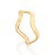 ANEL ONDULADO BANHADO A OURO 18K ROMMANEL - Imagem 2