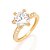 ANEL BANHADO A OURO 18K COM ZIRCÔNIAS - Imagem 2