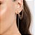 BRINCO EAR CUFF COM PIERCING DE PRESSÃO BANHADO A OURO 18K - Imagem 3