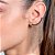 Brinco ear cuff franja banhado a ouro 18k - Imagem 3