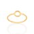 Anel skinny ring círculo banhado a ouro 18k - Imagem 1