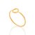 Anel skinny ring círculo banhado a ouro 18k - Imagem 2