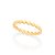 Anel skinny ring corações banhado a ouro 18k - Imagem 1