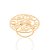 Maxi anel sol banhado a ouro 18k - Imagem 2