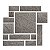 428 - Kit 13 Formas Mosaico Pedra Moledo - Imagem 3