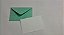 Envelopes visita Relux Turquesa + Cartão Branco com 10 envelopes - Imagem 1